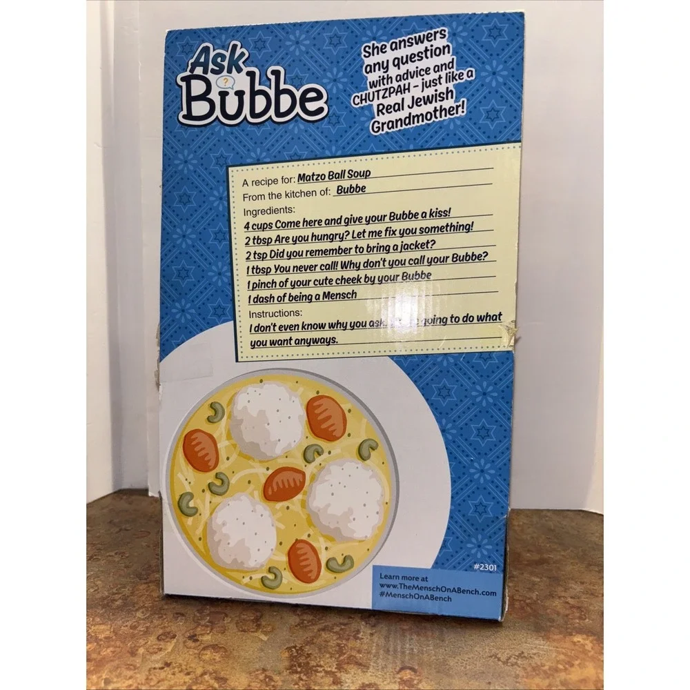 Ask Bubbe the Talking Jewish Grandmother Doll 2017 New In Box #2301